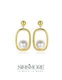 Pearl Dangle Earrings E0364-1