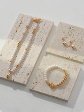 Load image into Gallery viewer, Pearl Sterling Silver Vintage Gold Bracelet SL0064