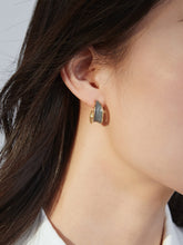 Load image into Gallery viewer, Red Oil-drop Glaze Earrings E0369