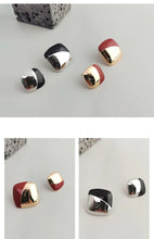Load image into Gallery viewer, Red Oil-drop Glaze Earrings E0794
