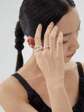 Load image into Gallery viewer, Silver Open Adjustable Ring J0079-1