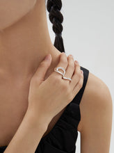 Load image into Gallery viewer, Silver Open Adjustable Ring J0079-1