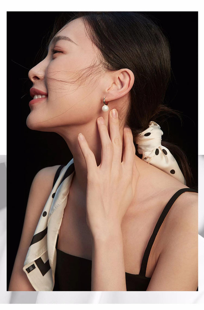 Simple Shell Pearls Earrings E0670