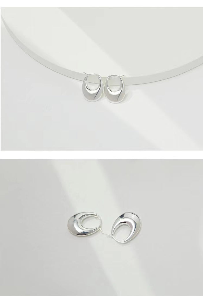 Simple Sterling Silver Earrings E0753-1