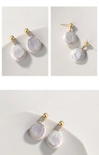 Load image into Gallery viewer, Baroque Natural Pearls Stud Earrings E0697