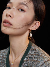 Load image into Gallery viewer, Baroque Pearl Geometric Earrings E0729