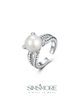 Load image into Gallery viewer, J0056Shell Pearl Adjustable Open Ring J0056